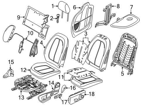 2022 BMW X1 Power Seats Diagram 1