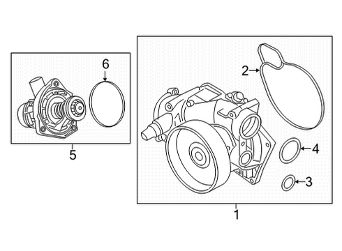 2022 BMW X6 M Water Pump Diagram 3