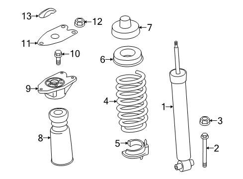 Rear Coil Spring Diagram for 33536851927