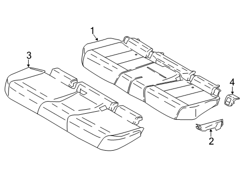 2021 BMW X4 Rear Seat Components Diagram 3