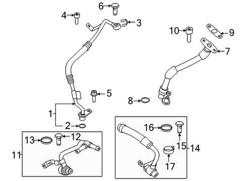 2024 BMW M8 Hoses, Lines & Pipes Diagram 2