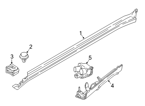 2022 BMW X4 Exterior Trim - Pillars Diagram 2