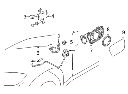 2021 BMW X5 M COVER HOUSING CHARGING SOCKE Diagram for 51177440026