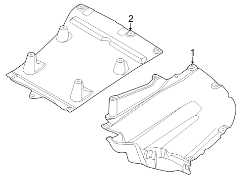 2023 BMW i7 Splash Shields Diagram 2