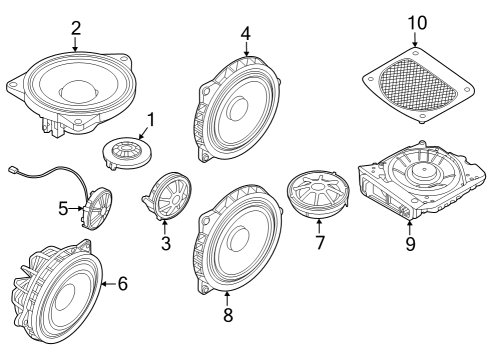 2022 BMW M440i Gran Coupe Sound System Diagram 2