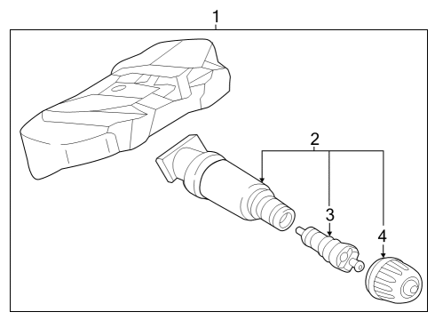 2023 BMW i4 Tire Pressure Monitoring Diagram