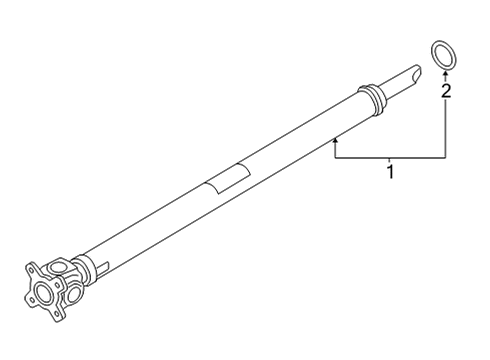 2024 BMW M8 Drive Shaft - Front Diagram