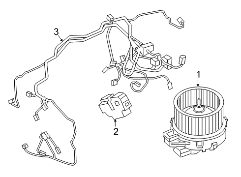 2021 BMW 750i xDrive Blower Motor & Fan Diagram 1