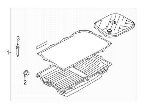 2023 BMW X6 M Transmission Components Diagram 2