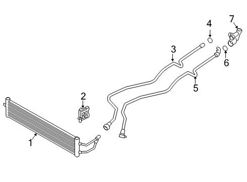 2022 BMW 540i Trans Oil Cooler Diagram