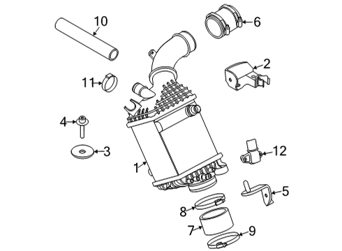 2021 BMW X5 Intercooler Diagram 1