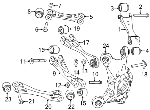 2021 BMW i3s Rear Suspension Diagram