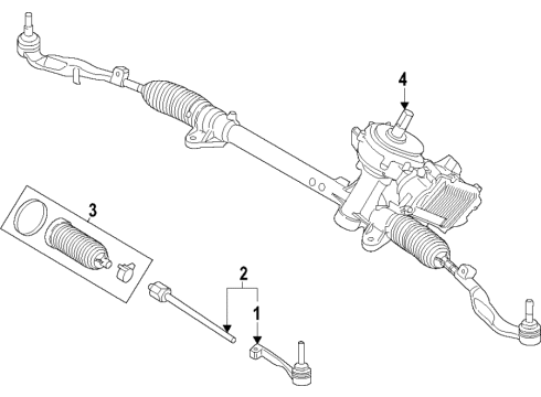 2022 BMW 228i Gran Coupe Steering Column & Wheel, Steering Gear & Linkage Diagram 2