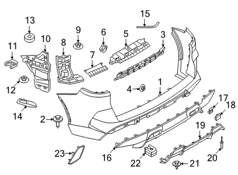 2024 BMW X5 M COVER FOR TOWING EYE, BOTTOM Diagram for 51128081622