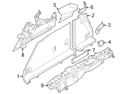 2024 BMW iX Interior Trim - Rear Body Diagram 2