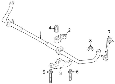 2024 BMW 760i xDrive Stabilizer Bar & Components - Front Diagram 2