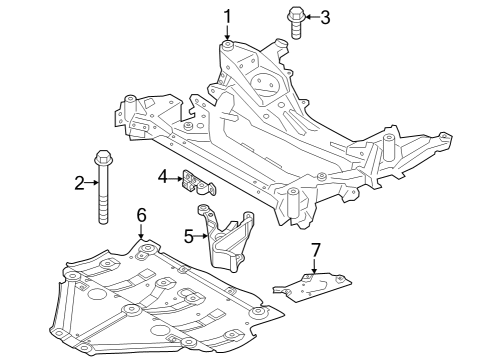 2024 BMW M440i xDrive Suspension Mounting - Front Diagram 1