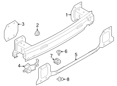 2024 BMW iX Bumper & Components - Rear Diagram 3