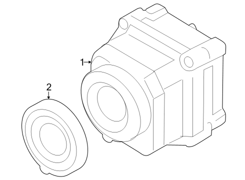 2024 BMW X5 Electrical Components - Front Bumper Diagram 1