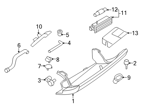 Glove Box Lid Diagram for 51169247122