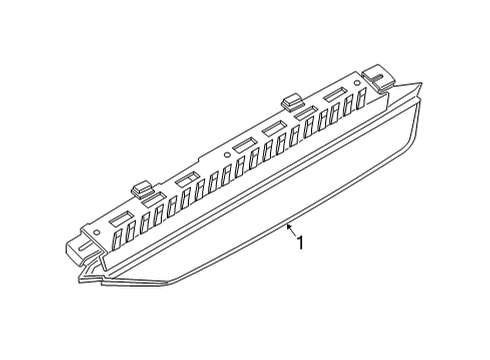 2024 BMW X6 M High Mount Lamps Diagram