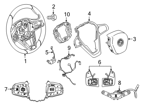 2023 BMW X5 M Steering Column & Wheel, Steering Gear & Linkage Diagram 7