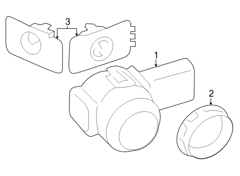 2024 BMW X5 Electrical Components - Front Bumper Diagram 12