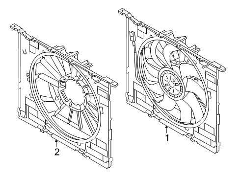 2023 BMW X3 M Cooling System, Radiator, Water Pump, Cooling Fan Diagram 3