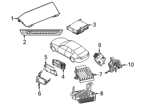 2023 BMW 228i Gran Coupe Sound System Diagram 1