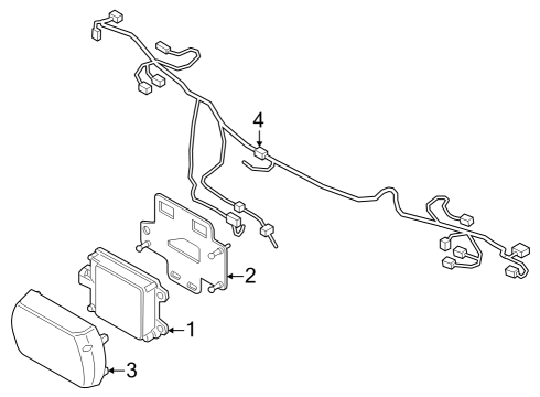 2023 BMW 330e xDrive Electrical Components - Front Bumper Diagram 2