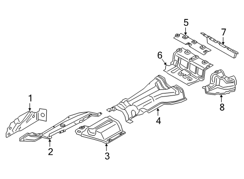 2024 BMW M340i xDrive Heat Shields Diagram