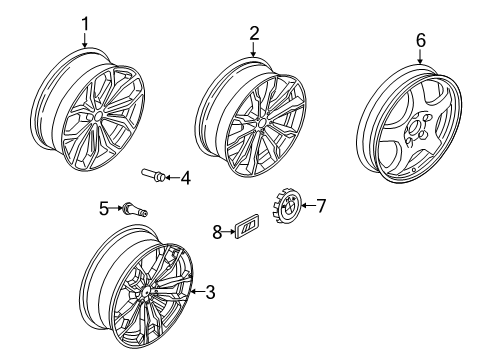 2021 BMW X4 Wheels Diagram 2