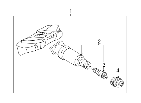 2021 BMW M340i xDrive Tire Pressure Monitoring Diagram