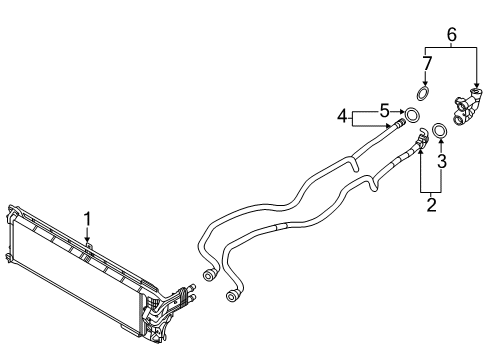 2023 BMW X3 M Oil Cooler Diagram 1