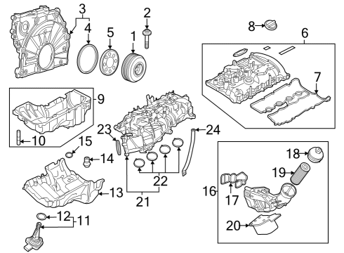 2023 BMW 430i xDrive Gran Coupe Engine Parts Diagram