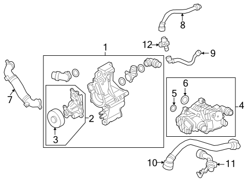 2024 BMW 330e COOLANT RETURN LINE Diagram for 17128654852