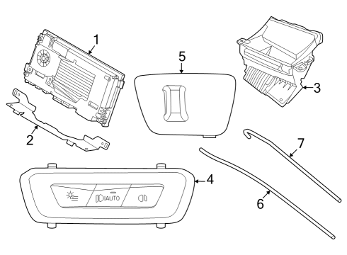 2024 BMW X5 Cluster & Switches Diagram