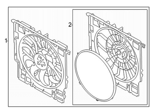 2023 BMW X6 M Cooling System, Radiator, Water Pump, Cooling Fan Diagram 2