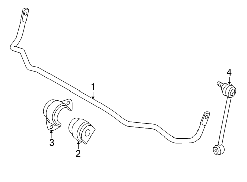 2021 BMW 230i Stabilizer Bar & Components - Rear Diagram