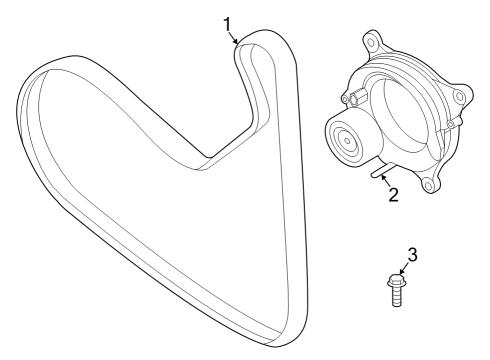 2024 BMW X1 Belts & Pulleys Diagram 1