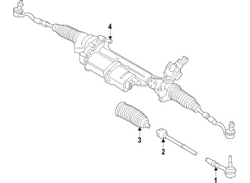 2021 BMW X3 Steering Column & Wheel, Steering Gear & Linkage Diagram 5