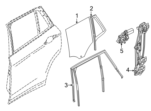 2021 BMW X1 Rear Door Diagram 2