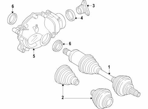 2022 BMW 330e xDrive Front Axle, Axle Shafts & Joints, Differential, Drive Axles, Propeller Shaft Diagram