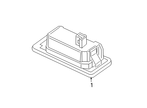 2021 BMW 530e License Lamps Diagram