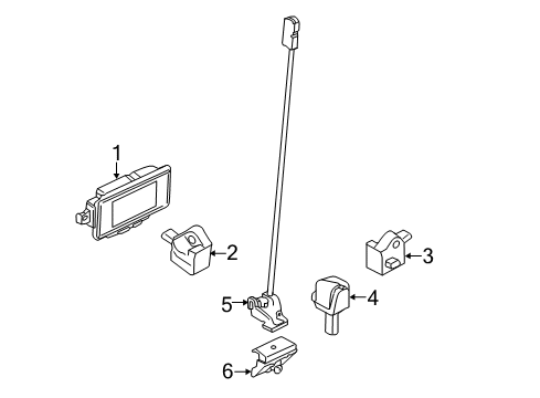 2021 BMW 230i Air Bag Components Diagram 2