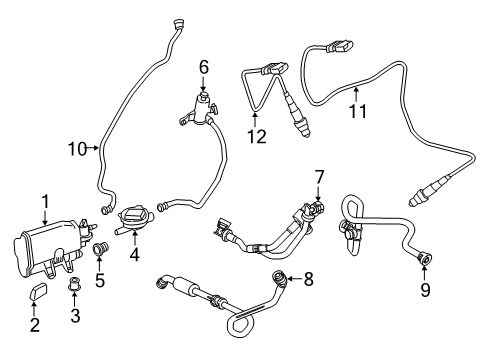 2021 BMW M2 Emission Components Diagram