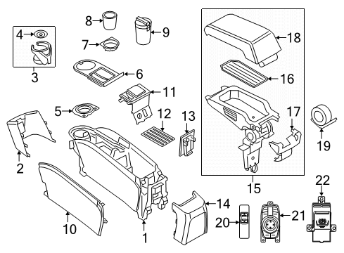 2021 BMW i3 Switches Diagram 1