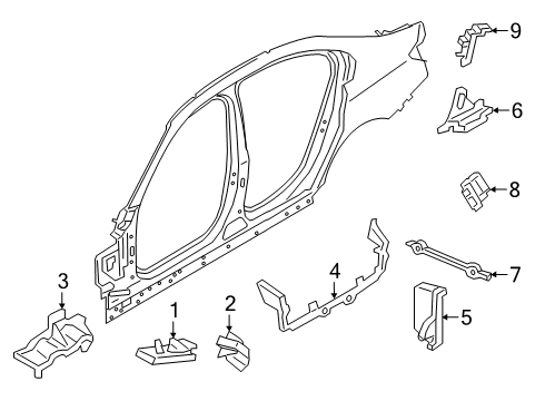 2022 BMW M3 Uniside Diagram 1