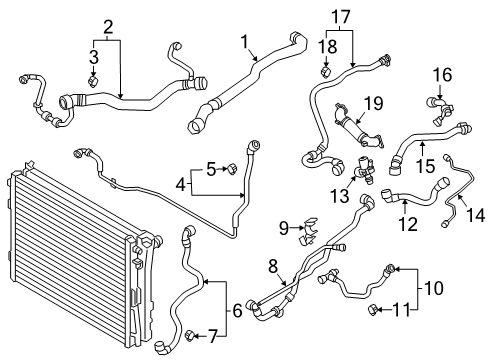 2022 BMW Z4 Hoses & Pipes Diagram 1