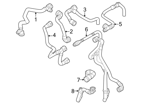 2023 BMW i4 Hoses, Lines & Pipes Diagram 2